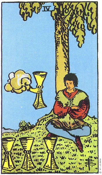 Four of Cups - Rider-Waite-Smith tarot card