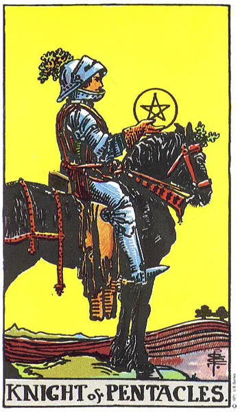 Knight of Pentacles - Rider-Waite-Smith tarot card