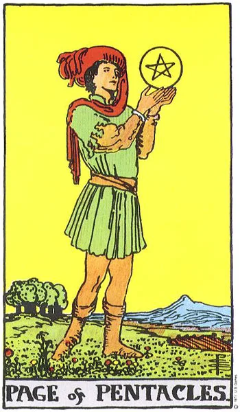 Page of Pentacles - Rider-Waite-Smith tarot card