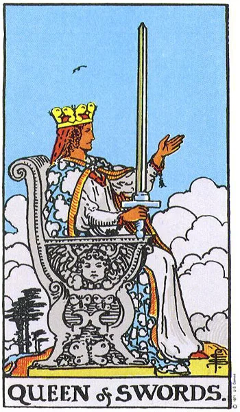 Queen of Swords - Rider-Waite-Smith tarot card