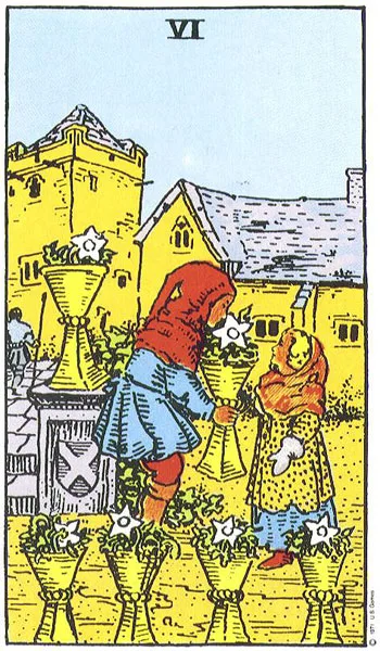 Six of Cups - Rider-Waite-Smith tarot card