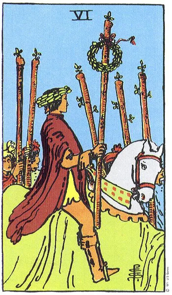 Six of Wands - Rider-Waite-Smith tarot card