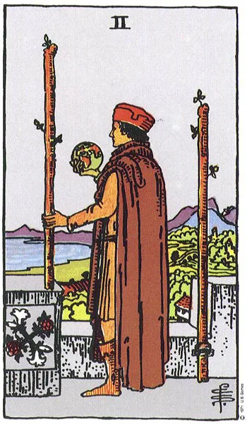 Two of Wands - Rider-Waite-Smith tarot card